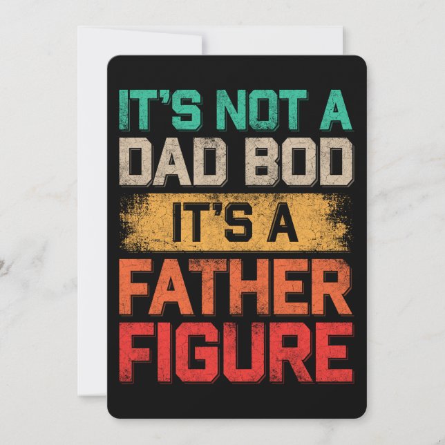 Det är inte en pappkropp, det är en fadersfigur Ro Inbjudningar (Framsida)