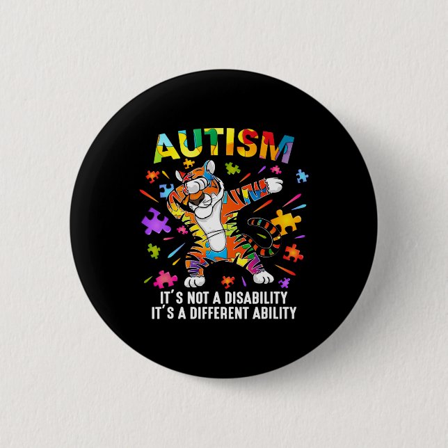 Det är inte en tiger-autism-medvetenhet om funktio knapp (Framsida)
