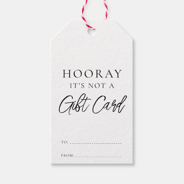 Det är inte ett giftkort.. -...en fin jul presentetikett (Framsidan)
