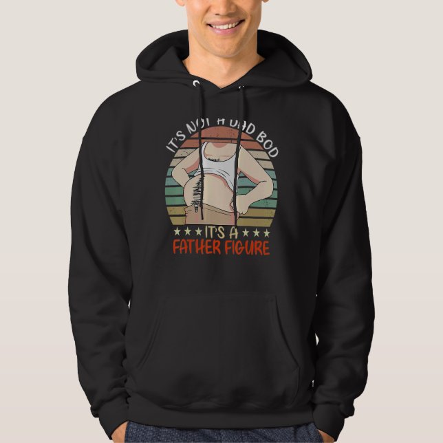 Det är inte ett Pappa Bod dess Far Figur Hoodie (Framsida)
