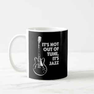 Det är inte falskt, det är jazz kaffemugg