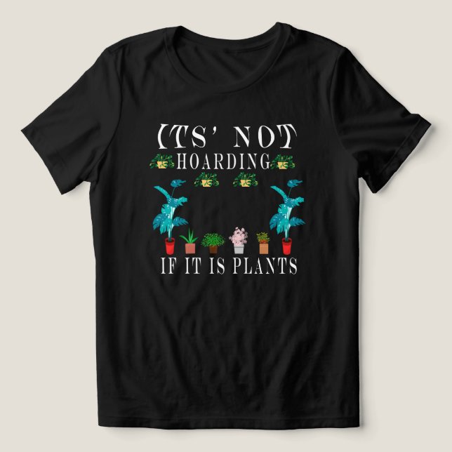 Det är inte hamstra om det är växter, Växtdam Tee (Design Framsida)