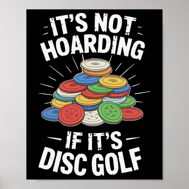 Det är inte hamstring om det är discgolf Roligt di Poster (Framsidan)