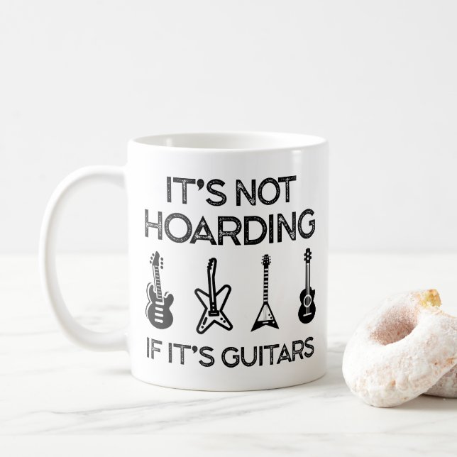 det är inte hamstring om det är gitarrer kaffemugg (Med munk)