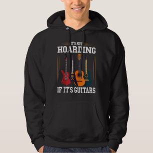Det är inte hamstring om det är gitarrer Rolig Mus Hoodie