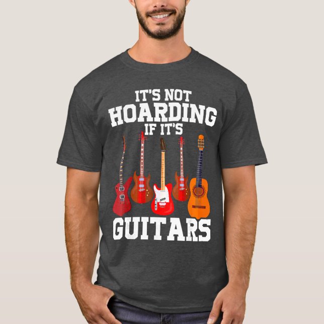 Det är inte hamstring om det är gitarrer Rolig mus T Shirt (Framsida)