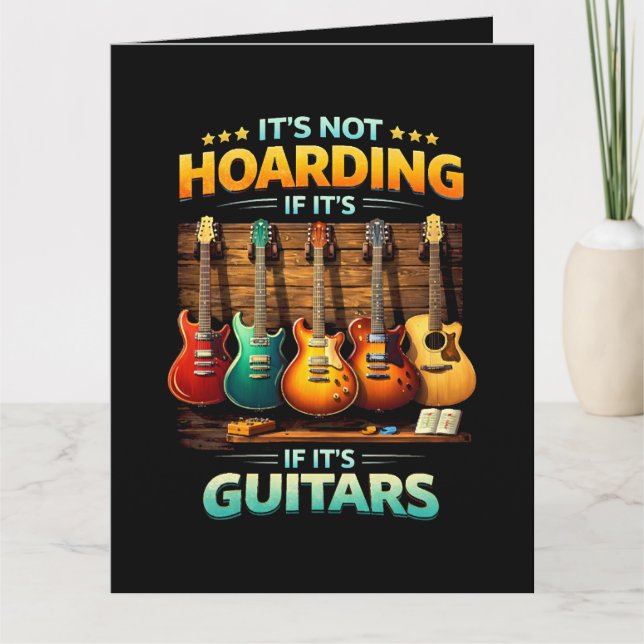 Det är inte hamstring om det är gitarrer tack kort (Framsida)