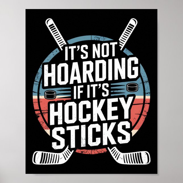 Det är inte hamstring om det är hockeyklubbor desi poster (Framsidan)