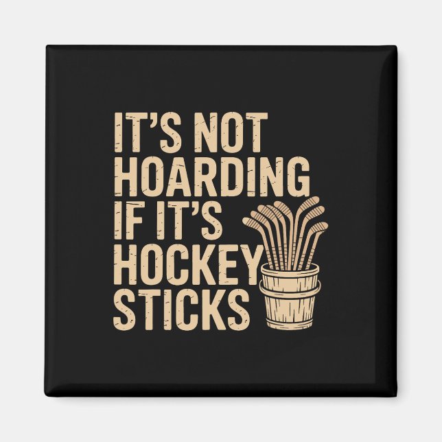 Det är inte hamstring om det är hockeyklubbor Roli Magnet (Framsidan)