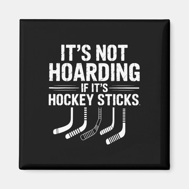 Det är inte hamstring om det är hockeyklubbor Roll Magnet (Framsidan)