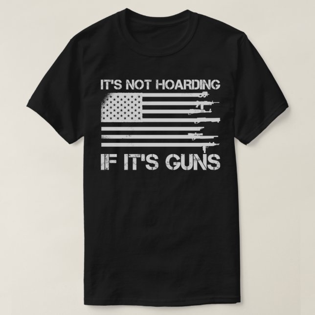 Det är inte hamstring om det är vapen Patriotisk v T Shirt (Design framsida)