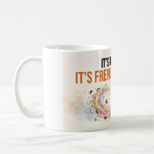 Det är inte hår, det är Frenchie Glitter Rolig Hun Kaffemugg