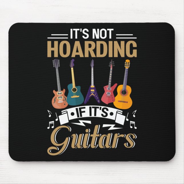 Det är inte hatt, om det är gitarrer. musmatta (Framsidan)