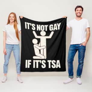 Det är inte homosexuellt om det är TSA-säkerhet Ro Fleecefilt