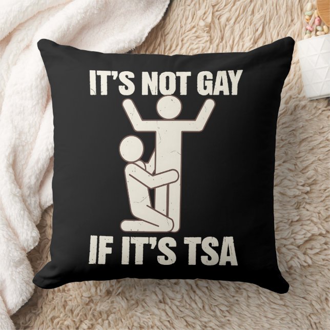 Det är inte homosexuellt om det är TSA-säkerhet Ro Kudde (Filt)