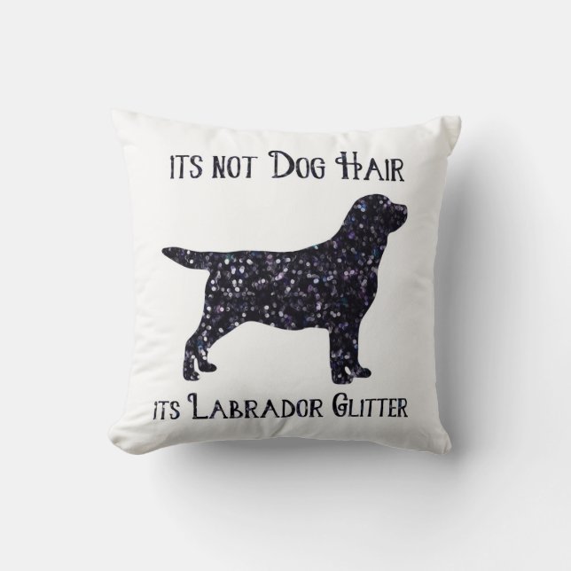 Det är inte Hund Hair, dess Labrador Glitter - Lab Kudde (Framsida)
