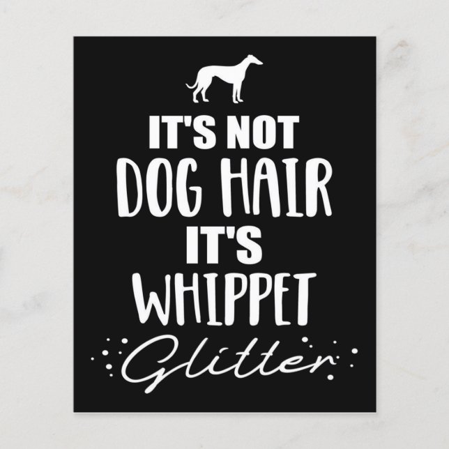 Det är inte Hund Hair Det är whisky Hund älskare Flygblad (Framsidan)