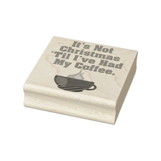 Det är inte jul förrän jag har haft mitt kaffe Fri Stämpel (Stämpel)