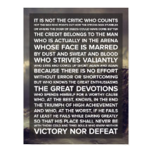 "Det är inte kritikerna som räknas.." Poster offer