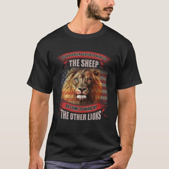Det är inte längre vårt jobb att vakna upp fårtvät t shirt (Framsida)