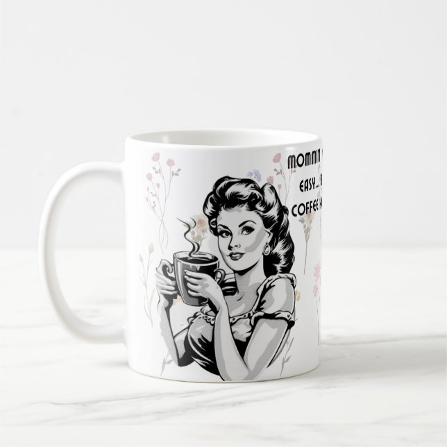 Det är inte lätt att ha Vild med kärnkraft. Kaffemugg (Vänster)
