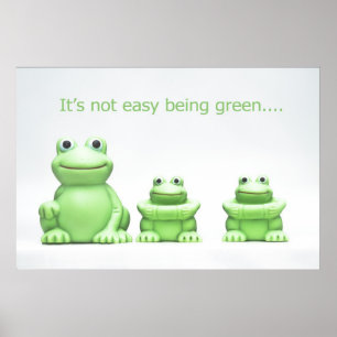 Det är inte lätt att POSTER grönt