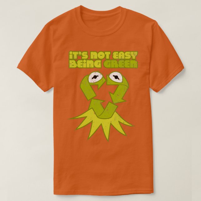 Det är inte lätt att vara Gröntens Återvinna Groda T Shirt (Design framsida)
