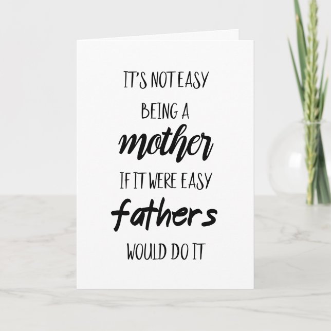 Det är inte lätt att vara mor kort (Framsida)