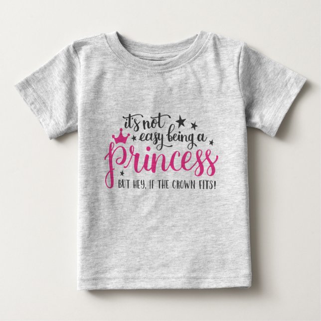 Det är inte lätt att vara prinsessa T-Shirt (Framsida)