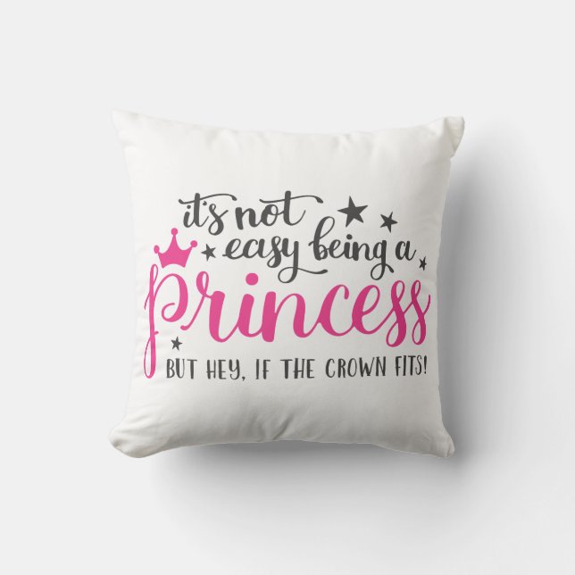 Det är inte lätt att vara prinsessan Cushion Kudde (Framsida)