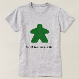 Det är inte lätt vara den gröna Meeple T-tröja Tee