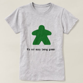 Det är inte lätt vara den gröna Meeple T-tröja Tee