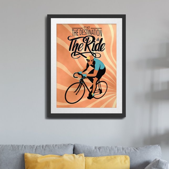 Det är inte målet, det är Ride! Retro stil Poster (Skapare uppladdad)