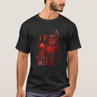 Det är inte mitt blod som är roligt zombie Hallowe T Shirt