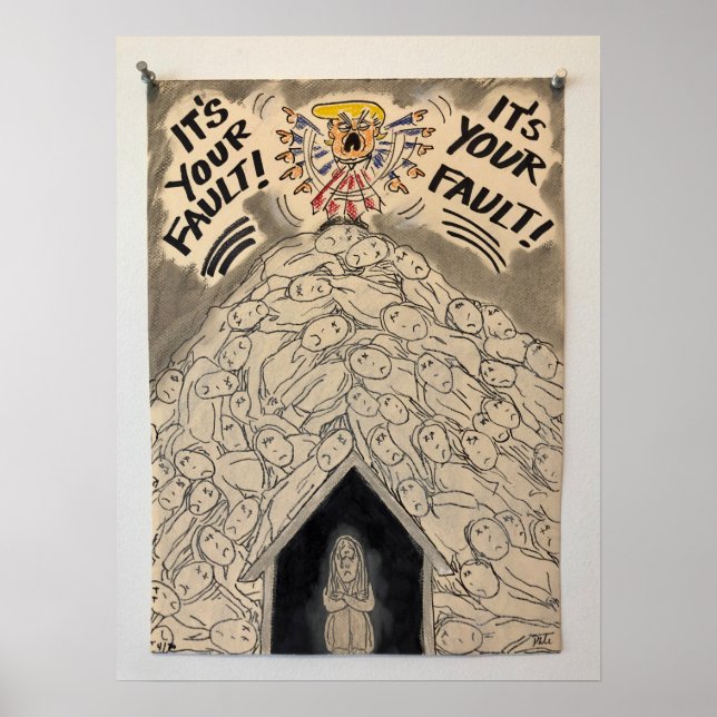 "Det är inte mitt fel" Poster av Barbara Dale (Framsidan)