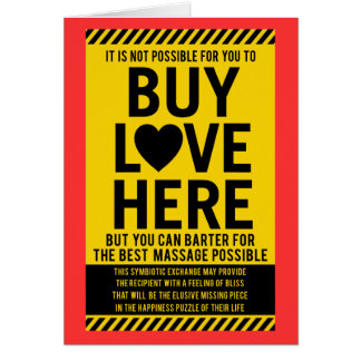 Det är inte möjligheten för dig KÖPKÄRLEK här Hälsningskort