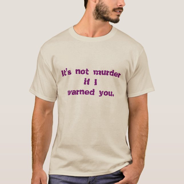 Det är inte mord t-shirt (Framsida)