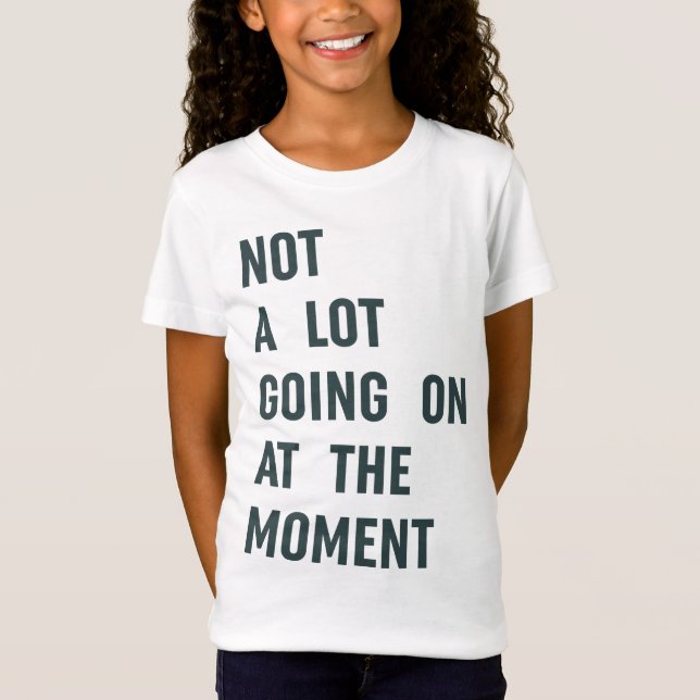 Det är inte mycket som pågår vid det aktuella Tren T Shirt (Framsida)