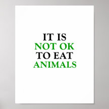Det är inte okej att äta djur med vegan-lodrät