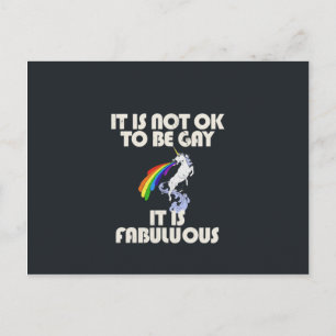 Det är inte okej att vara gay. Det är Fabulous Vykort