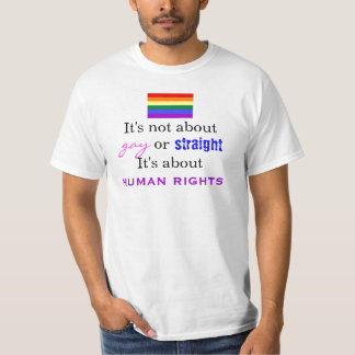 Det är inte om bög eller raksträcka t-shirt