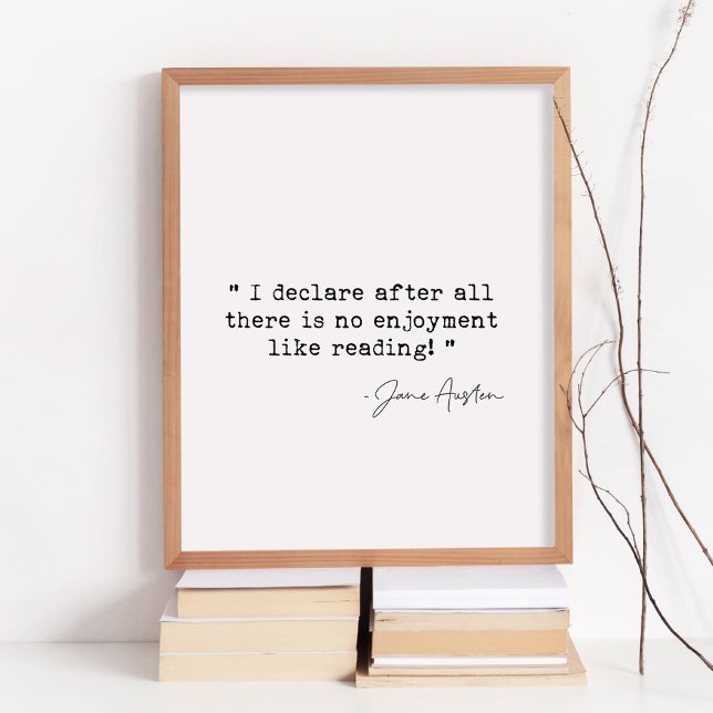 Det är inte roligt att läsa Jane Austen Poster (Skapare uppladdad)