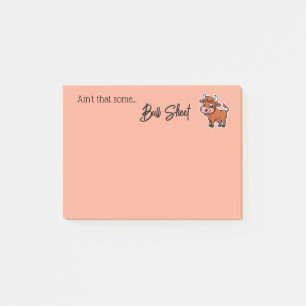 Det är inte så att någon Bull Lakan Snarky Funny-o Post-it Block