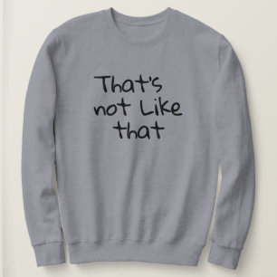 "Det är inte så." Lustigt ord-design. T Shirt
