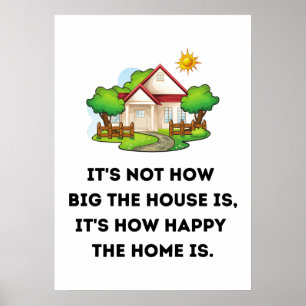 Det är inte så stort huset är poster