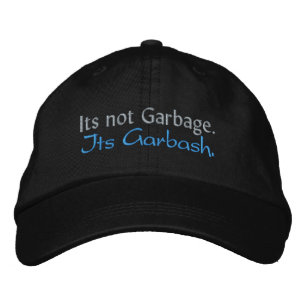 Det är inte skräp. Det är Garbash. Broderad Keps