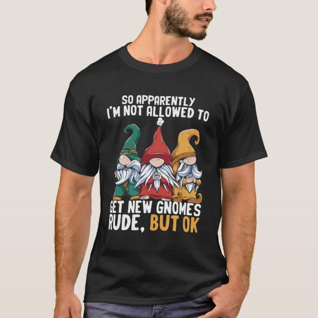 Det är inte tillåtet för  Gnome-garden att T Shirt (Framsida)