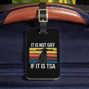 Det är inte tillåtet om det är TSA-Pridet (Securit Bagagebricka