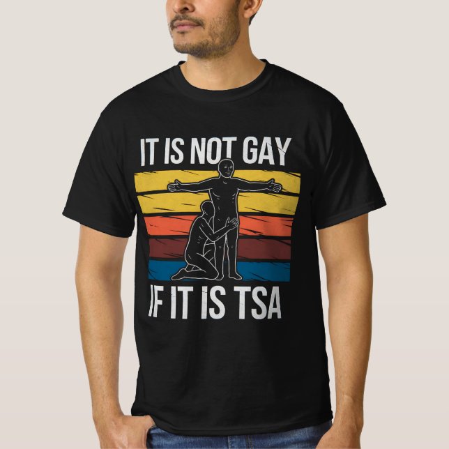 Det är inte tillåtet om det är TSA-Pridet (Securit T Shirt (Framsida)