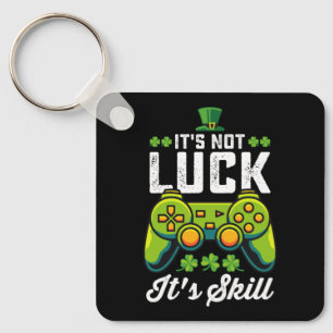 Det är inte tur det är skicklighet spel St Patrick Nyckelring